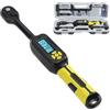 TAGVIT Chiave dinamometrica digitale (± 2%), set di chiavi dinamometriche digitali piccole per la riparazione di auto, biciclette, moto e macchinari (set da 9 pezzi, 6,8-135 N.m)