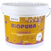 CROMIKA BIOPURA Pittura Lavabile Traspirante per Interni, Alta Copertura Rullo Pennello Spruzzo Finitura Opaca Made in Italy (Bianco, Litri 10)