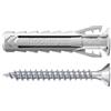 fischer - Tassello in nylon ad espansione SX Plus 6x30 con collo e viti, tutti i materiali/Blister da 15