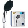 GROHE Vitalio Start Manopola Doccino Doccia (2 getti Rain e Jet, SmartSwitch, DreamSpray, SpeedClean anticalcare), Cromo, 26972001
