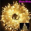 ECLH Luci natalizie 5M 10M 20M 30M 50M 100M Led String Fairy Light 8 modalità Luci natalizie per patio Festa di nozze Luci natalizie
