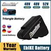 chamrider Batteria ChamRider 48V48AH, Pacco Batteria Ebike 52V 40.5AH 2000W 21700 Triangolare, Grande Capacità, BMS 50A, Celle LG Grado A Super Potenti