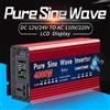 CHANTOWER Inverter 12V 220V 2000W 3000W 4000W DC 12v/24v a AC 220v/110v Onda sinusoidale pura Convertitore di tensione di alimentazione Inverter solare per auto
