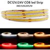 TNALANT Striscia LED COB ad alta densità flessibile FOB COB 480/528 LED/m Nastro luminoso Blu/Verde/Rosso Lineare dimmerabile DC12V/24V