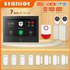 staniot Sistema di allarme domestico Staniot da 7 pollici, wireless, WiFi, 4G, Tuya Smart, kit di protezione di sicurezza con sirena integrata da 115 dB e batteria da 5000 mAh