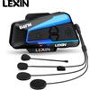 Lexin B4FM-X per 10 piloti interfono Moto Bluetooth casco cuffie BT5.0 Moto Intercomunicador con condivisione musicale