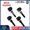 GANGLE EV6T-1A180-CB EV6T1A150CB 4PCS Sensore di monitoraggio della pressione dei pneumatici TPMS 433MHz per Ford C-Max Mondeo Kuga Grand Focus Fiesta Ranger
