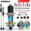 TANKE 120 Fare clic sul mozzo 6 Cuscinetti MTB Mozzo per mountain bike Anteriore Posteriore 28 32 36 Fori QR Thru-asse Scambio Freno a disco Mozzi per bicicletta HG
