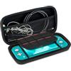 BUBM Custodia per interruttori portatile custodia rigida in EVA borsa per il trasporto custodia in cristallo PU compatibile Nintendo Switch Lite accessori per Console di gioco