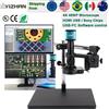 Yizhan 4K 1080P Microscopio Digitale Elettronico, Fotocamera Microscopio HDMI USB 48MP per Saldatura, Lente 180X 215X per Ingrandimento Immagini
