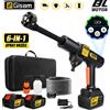 Gisam Gami 200Bar Brushless Elettrico Idropulitrice Ad Alta Pressione 6-in-1 Lavaggio Auto Giardino Pistola Ad Acqua Pistola A Spruzzo per Makita 18V Batteria Spille