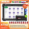 ANCEL 2026 Ancel X7 HD Strumento Diagnostico per Camion Diesel Pesanti, Reset Olio ECU, Bidirezionale 24V 12V, Scanner OBD2 per Tutti i Sistemi