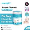 NONE MAMIJOY 30/60pcs Bastone per la pulizia orale del bambino Detergente usa e getta Denti al latte Garza Spazzolino da denti Lavaggio della lingua del bambino Igiene orale neonato