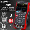ZOYI oscilloscopio portatile a doppio canale con schermo a colori Multimetro 703s strumento di riparazione automatica misurazione multifunzione 3 in 1