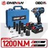 ONEVAN 1200Nm Brushless Avvitatore Elettrico Avvitatore a batteria Presa Ricaricabile 1/2 Pollici Strumento di Potere Per Makita 18V Batteria Spille