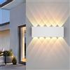 EnwYe Lampada da parete a LED Impermeabile IP65 Lampada da parete per esterni Giardino Portico Luce Decor Giardino Cortile Bagno Camera da letto Soggiorno AC85-265V