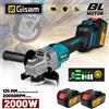 Gisam Smerigliatrice Angolare Brushless Gisam 125mm M14, 7 Velocità, Utensile da Taglio Senza Fili per Lavorazione del Legno, Compatibile con Batteria Makita 18V