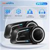 Fodsports 2 pezzi Fodsports FX7 interfono per casco moto mesh auricolare per casco Bluetooth interfono BT5.4, 10 ciclisti 2000M, radio FM