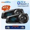Fodsports 2 pezzi Fodsports FX-S Moto Interfono Bluetooth Casco Cuffia Wireless Moto Interphone, 1000M,BT5.4,Supporta l'app.