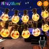 suitsamus G40 LED Globe String Lights Spina europea per esterni, Lampadine in plastica IP65, Lampade da fata ghirlanda per balcone per decorazioni per feste di Natale di nozze