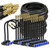 NONE Tubo flessibile in PE nero da 8mm sistema di irrigazione a nebulizzazione con ugello flessibile da 20cm 45/60/80/100W Kit spruzzatore regolabile con pompa autoadescante per giardino