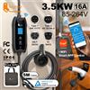 feyree Caricatore EV Feyree Tipo 2 con Controllo WIFI e APP, 16A 3.5KW, Cavo GBT 5M, Set di Ricarica Portatile Tipo 1 con Timer per Auto Elettriche