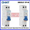 CHNT Interruttore Differenziale Magnetotermico CHINT NB2LE Tipo B C AC 1P+N con Protezione da Dispersione di Corrente Residua RCBO 30MA con Guaina per Cavi