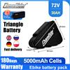 chamrider Batteria Ebike ChamRider 48V 45AH 50AH 48AH Triangolare 30AH Grande Capacità 1000W 1500W 2000W 3000W Super Potente 21700 Bafang
