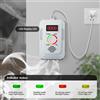 NONE Rilevatore di Gas Naturale 2in1 e Monossido di Carbonio CO, Monitor per Perdite di Gas Combustibile per CO, GPL, Metano in Cucina