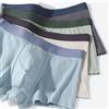 AODN Pantaloncini da uomo in cotone a righe Tinta unita Intimo da uomo Elastico Boxer da gioventù Slip da boxer maschile traspirante con cavallo 3D