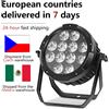 aicpose DMX 12x18W RGBWA+UV 6 in 1 LED Telecomando senza fili Batteria Par Luce Mobile APP controllata Luce da palco impermeabile