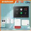 Staniot Kit di protezione Lora da 7 pollici WiFi 4G Tuya Sistema di allarme domestico intelligente con batteria da 5000 mAh Distanza 500 M Funziona con Alexa