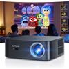 WIMIUS Proiettore FHD 1080P Proiettore WiFi Bluetooth Netflix ufficiale e messa a fuoco automatica AI 1500 ANSI 38000 lumen Messa a fuoco automatica Supporto 4K