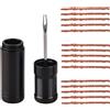 NONE Kit di riparazione pneumatici tubeless per bici da strada e MTB - Tappo in gomma, strisce di pancetta e strumento di inserimento per fissare la puntura