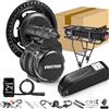 Tongsheng TSDZ8 TSDZ2B 750W 500W 250W Kit motore Mid Drive Sensore di coppia Motore Kit di conversione bicicletta elettrica Batteria Hailong