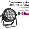 AICPOSE 12x18W RGBWAUV 6in1 LED Telecomando senza fili Batteria Par Luce Mobile APP controllata Luce da palco impermeabile