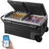 SucceBuy Frigorifero per Auto 95 L Dual Zone Portatile -4 ℉ -68 ℉ Dispositivo di raffreddamento del compressore 12/24 V CC e 100-240 V CA per campeggio all'aperto