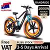 NONE Bicicletta Elettrica RANDRIDE YX90M, Pneumatici Fat da 26'', Motore Brushless da 1000W, Batteria 48V13.6Ah, Velocità Massima 45km/h, Autonomia 100km