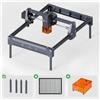 Carverall Macchine per Incisione Laser con Controllo App Gratuito K15PRO 5W 10W, Incisore e Taglierina Laser a Diodi per Legno, Acrilico, Pelle, Metallo Rivestito, Alta Precisione