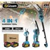 Gisam Seghetto e Forbici da Potatura 4 in 1 Gisam Senza Spazzole con Asta Telescopica per Batteria Makita 18V
