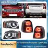 wzjoo Car Styling Lampada frontale con fanale posteriore per Land Rover Freelander 2 07-15 Faro LED DRL Lente del proiettore Accessori auto dinamici