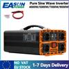 EASUN POWER Inverter a onda sinusoidale pura 4000W 5000W 7000W 9000W 50HZ DC 12V 24V a AC 220V Convertitore di energia solare per camper e campeggio