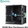 Sovol Custodia aperta in metallo e vetro temperato con catena trascinante e ventola con filtro per Sovol SV08 MAX