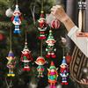 NONE 8 pz/set Di Natale Pendenti In Legno Ragazza Elfo Albero di Natale Appeso Oranment 2026 Noel Navidad Decorazioni per la Casa Regali di Capodanno