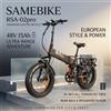 SAMEBIKE RS-A02 PRO E-Bike 1000W Motore 48V15AH Batteria Doppia Sospensione Bici Elettrica Pieghevole Pneumatico da 20 Pollici Bicicletta Elettrica All Terrain