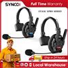 SYNCO XTALK XPRO5 Interfono wireless Auricolare 2.4GHz Full Duplex 24H Durata della batteria Portata 500M Comunicazione di squadra in tempo reale
