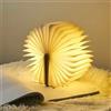 XIWANGFIRE Lampada da libro a LED 3D Luce notturna ricaricabile USB Lampada da tavolo pieghevole a 3 colori Lampada magnetica a LED creativa Illuminazione da scrivania portatile