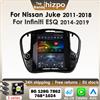Hizpo Autoradio intelligente Android Carplay da 9,7 pollici per Nissan Juke 2011 - 2018 Infiniti ESQ per Tesla Style GPS 4G BT DSP 7862