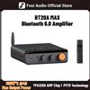 Fosi Audio Amplificatore Bluetooth 6.0 Fosi Audio BT20A MAX, amplificatore stereo Hi-Fi a 2.1 canali, PFFB 300W*2, amplificatore di classe D ad alta potenza per esterni