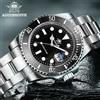 ADDIESDIVE Orologio classico da uomo con lunetta in ceramica Orologio al quarzo casual resistente all'acqua 200 m BGW9 Orologio regalo luminoso blu MY-H3-2